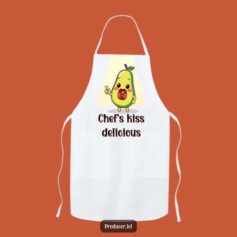 Funny Avocado Star Apron: Dapper Chef's Spotlight Attire