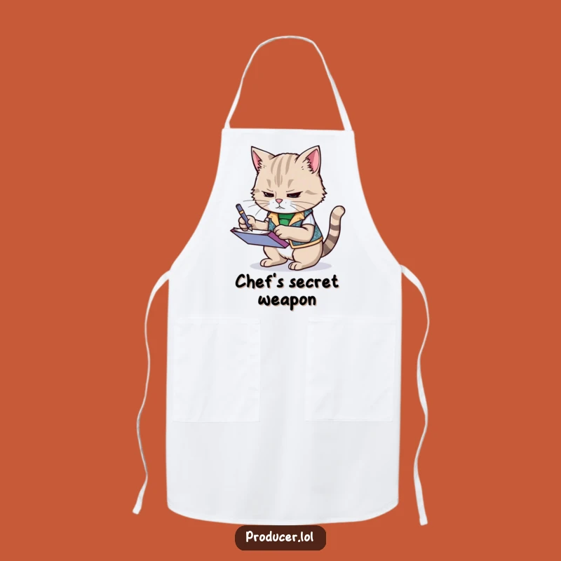 Funny Cat Apron: Determined Chef's Helper, a Hilarious Kitchen Gift