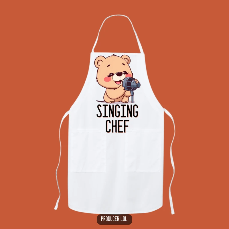 Funny Chef Bear Apron: Cook with Concentration and Comedy