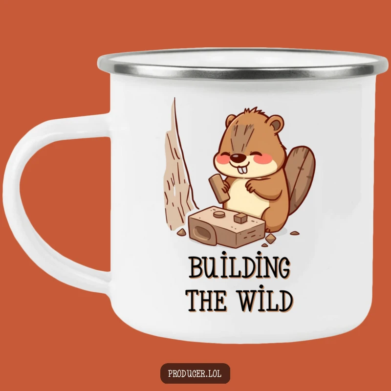 Funny Beaver Camping Mug: Adventure Fuel While Building a Hilarious Set Piece, Outdoor Gift