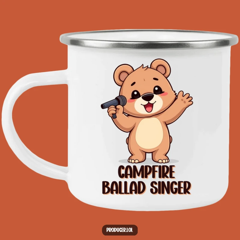 Funny Bear Cub Campfire Mug: Trail Mix & Tunes, a Hilarious Funny Gift!