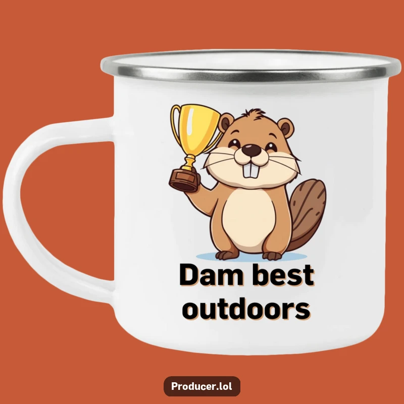 Funny Beaver Champion Mug: Hilarious Campfire Companion for Trail Victories