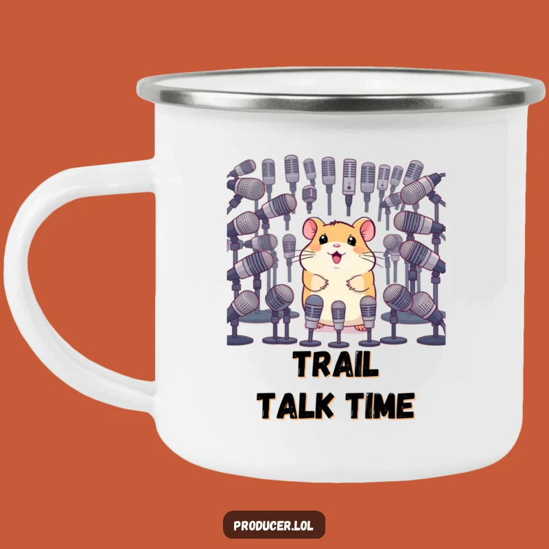 Funny Hamster Campfire Mic Mug: Rodent's Survey - Outdoor Comedic Gift