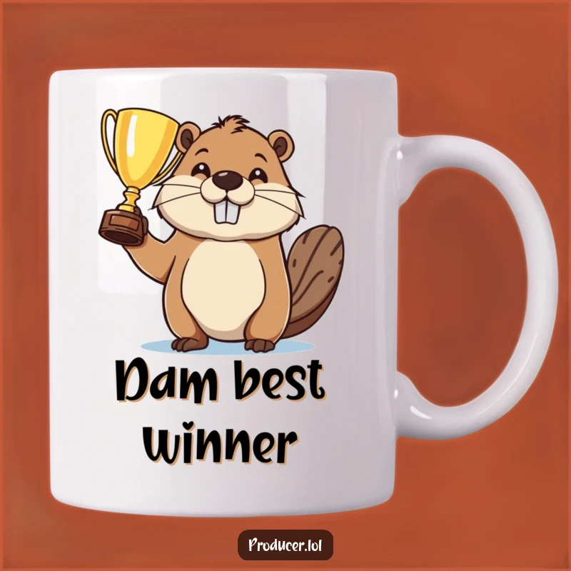 Funny Beaver Champion Mug: Hilarious Gift for Winners and Go-Getters