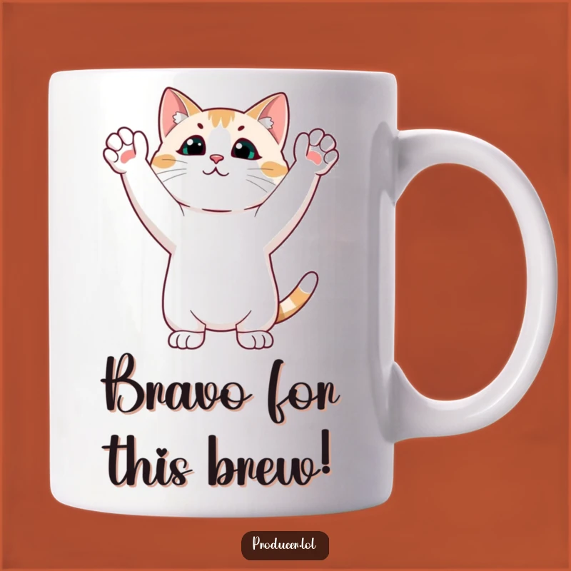 Funny Cat Standing Ovation Mug: A Hilarious Gift for Cat Lovers!