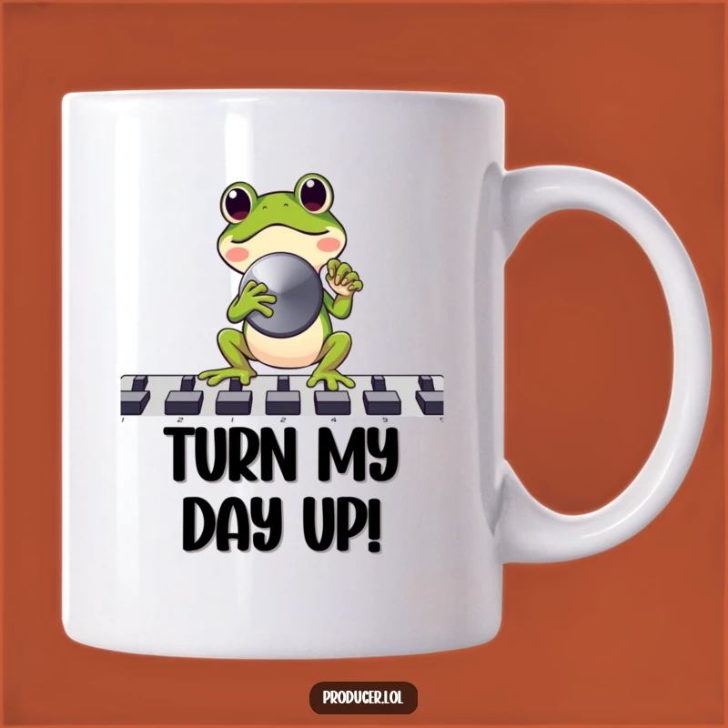 Funny Frog DJ Mug: Hilarious Gift for Music Lovers and Amphibian Fans