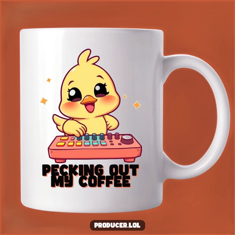 Funny Chick Producer Mug: Adorable & Hilarious Music Studio Gift for Budding Artists