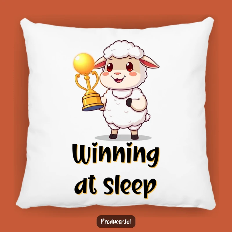 Comfortable Funny Proud Sheep Award Pillow: Hug Your Achievements Softly