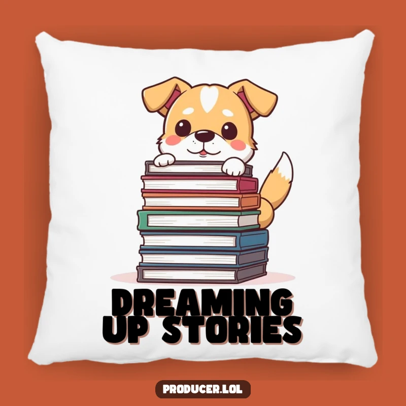 Funny Dog Filmmaker Pillow: Cozy Comfort for Aspiring Directors