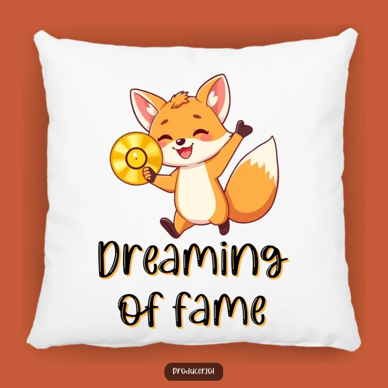 Funny Pillow: Fox Cub Golden Record - Cozy Celebration Comfort