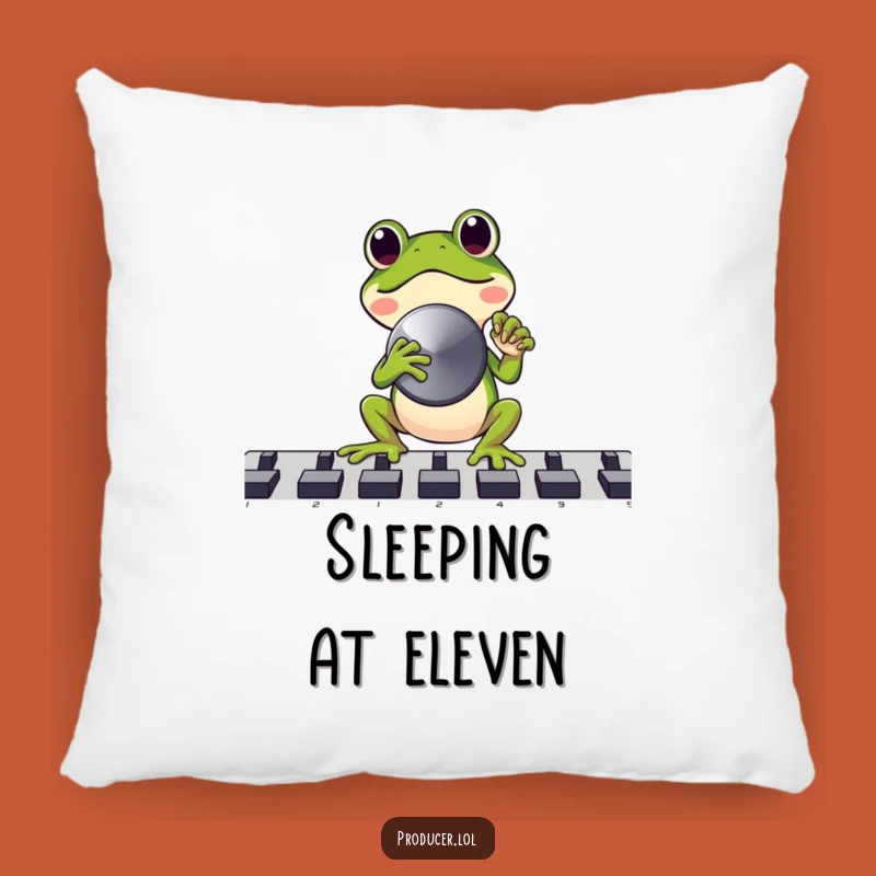 Funny Frog DJ Pillow: Cozy Comfort for Music Lovers