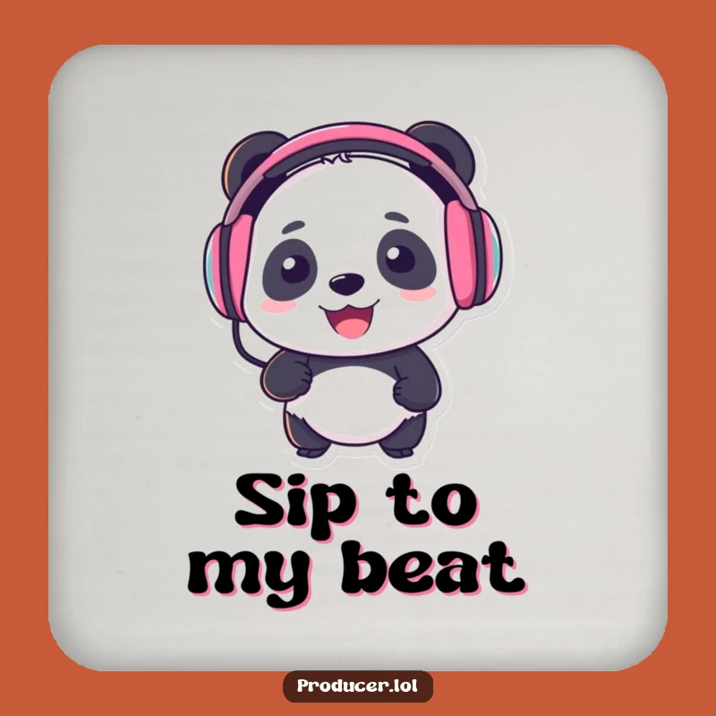 Funny Panda DJ Coasters: Protect Surfaces with Musical Panda Style
