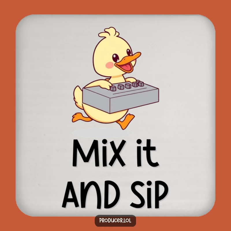 Funny Duck Coaster: Energetic Baker, Protect & Delight!