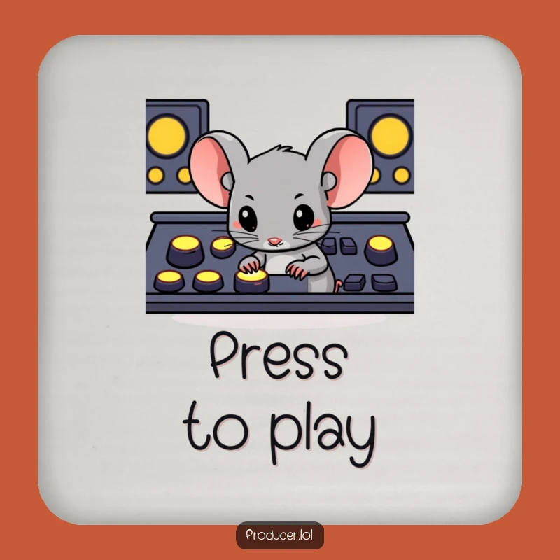 Funny Mouse Console Coaster Set: Protect Surfaces with Gamer Humor