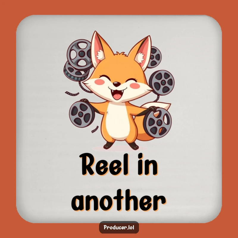 Funny Fox Film Reel Coasters: Protect Surfaces with Cinematic Flair
