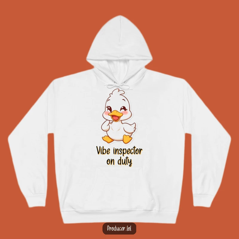 Cozy Funny Duck Nod Hoodie: Warmth Meets Cheerful Approval