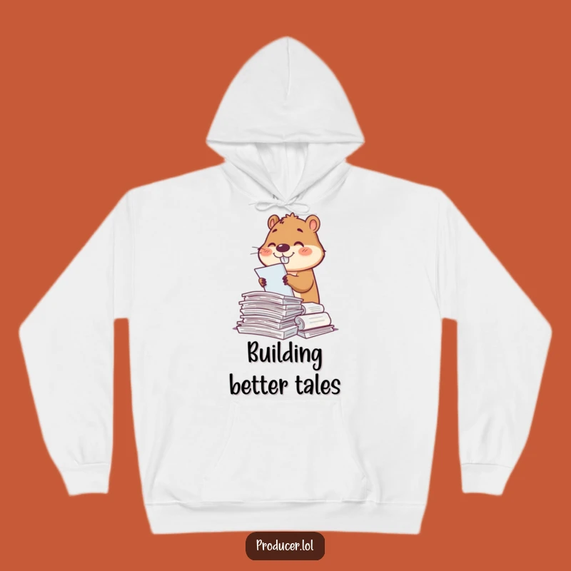 Funny Beaver Script Sorter Hoodie: Cozy Script Organizer, Perfect Gift for Bookworms