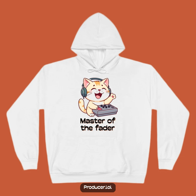 Funny Cat DJ Hoodie - Cozy Sound Mixer Sweatshirt for Music Lovers