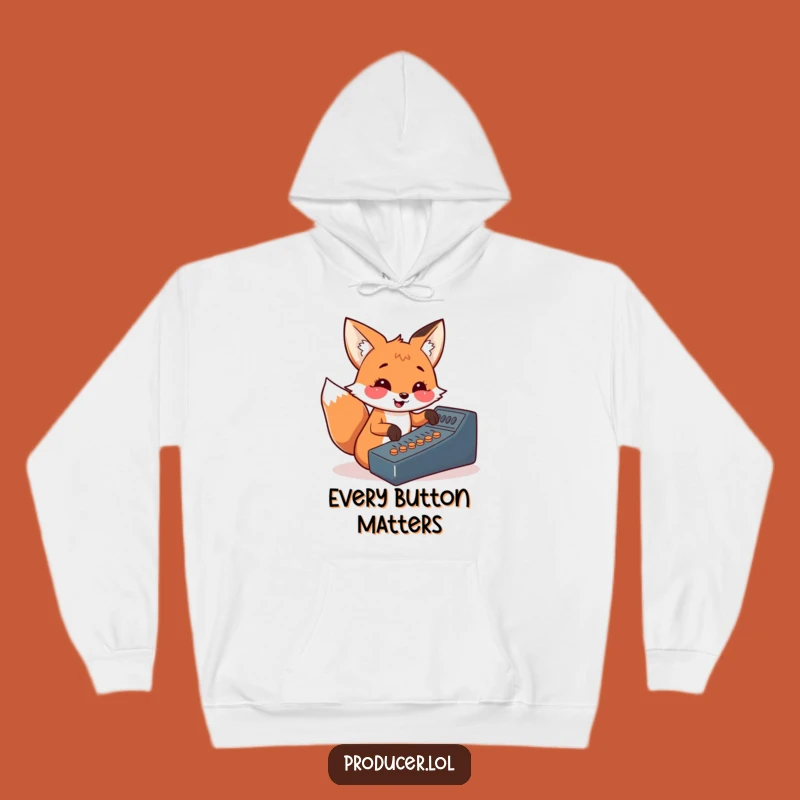 Funny Fox Hoodie: Cozy Cheerful DJ Gift for Music Enthusiasts
