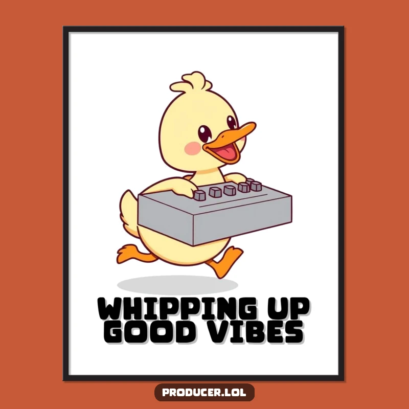 Free Printable Duck Art: Energetic Character Humorous Wall Decor Downloadable