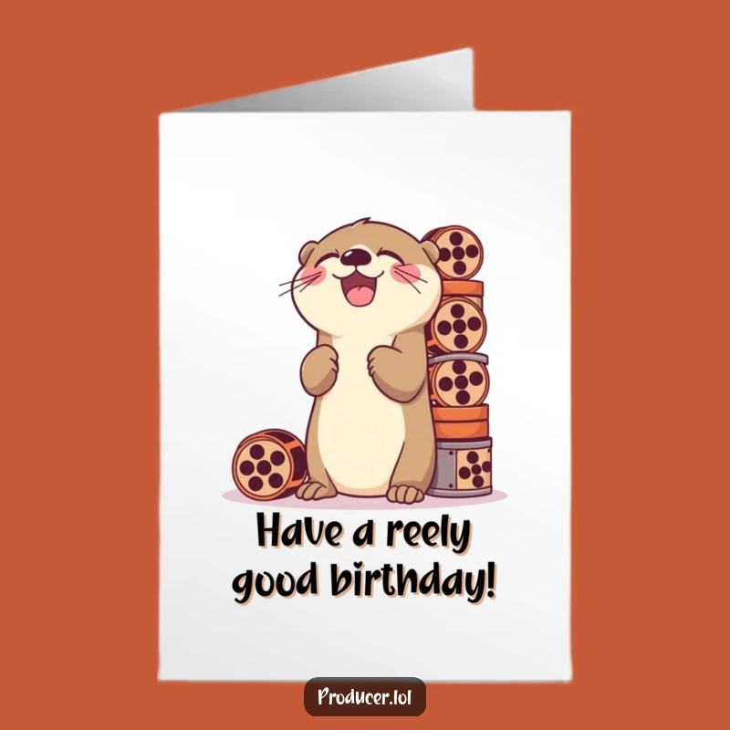 Free Printable Otter Birthday Card: Roll Out the Fun!