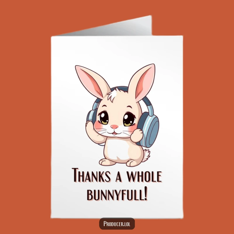 Rabbit Grooves Thank You Card: Free Printable Music Appreciation Note