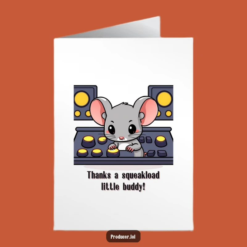 Mouse Mission Thank You Card: Free Printable Gratitude for Helping Out
