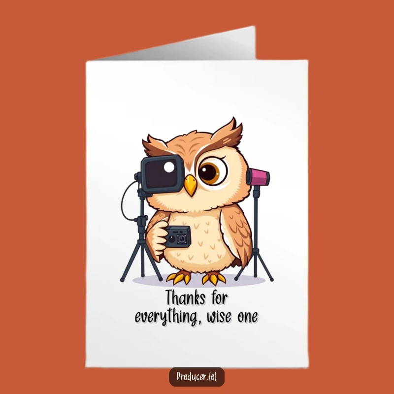 Free Printable Thank You Card: Giggling Owl Studio - Humorous Downloadable Gift!