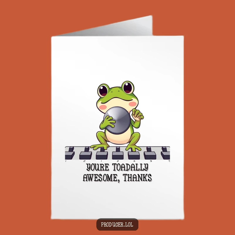 Free Printable Frog Thank You Card: Funny Downloadable Gift of Gratitude