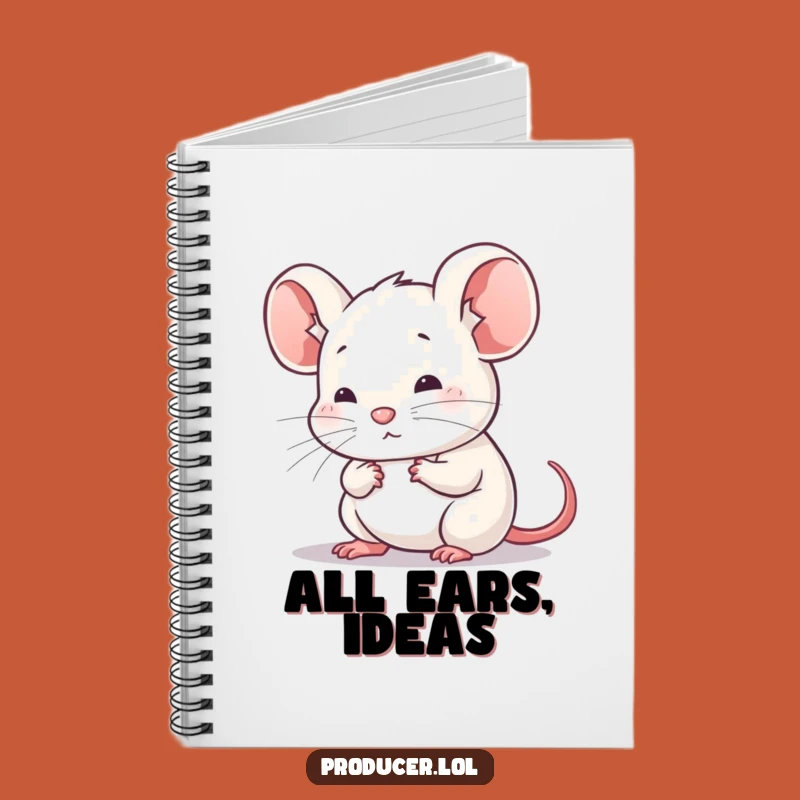 Funny Mouse Listening Notebook: Attentive Journal Gift