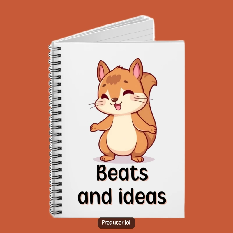 Funny Bouncing Squirrel Notebook: Nodding to Beat, Hilarious Journal & Gift