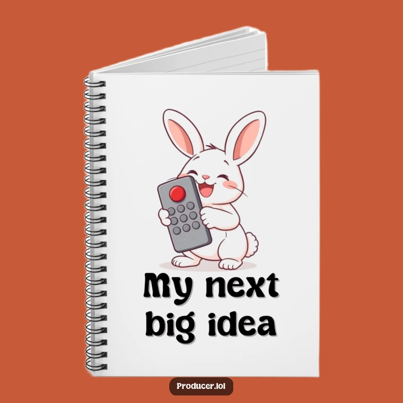 Funny Bunny Remote Control Notebook: Command Your Thoughts and Ideas