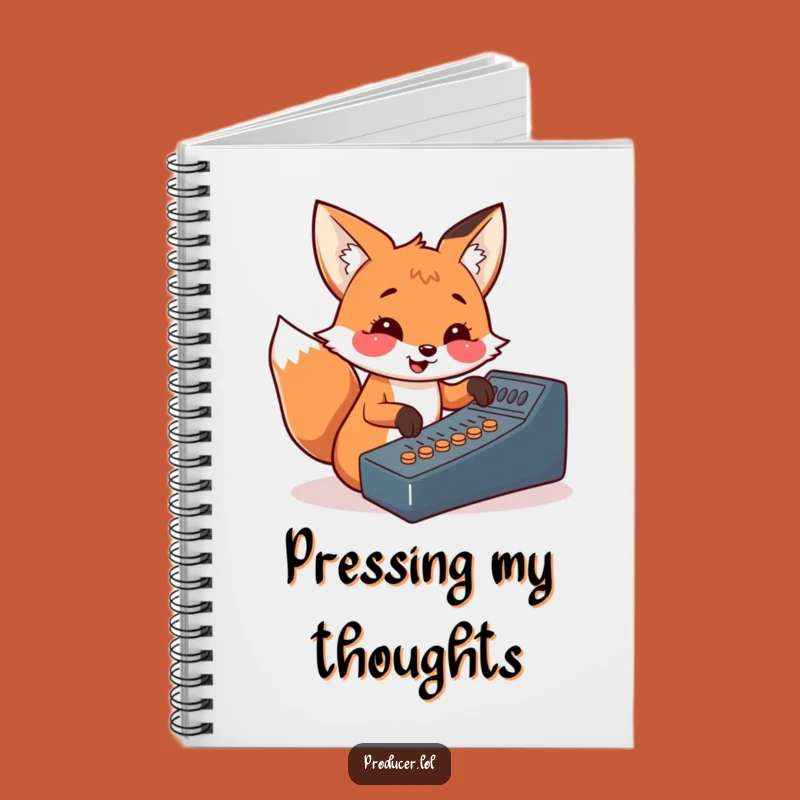 Funny Fox Notebook: Cheerful DJ Journal for Music Ideas