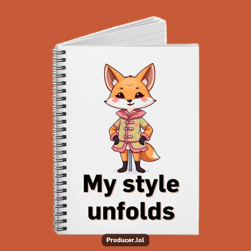 Funny Fox Notebook: Sketch Your Hilarious Costume Designs, Creative Gift