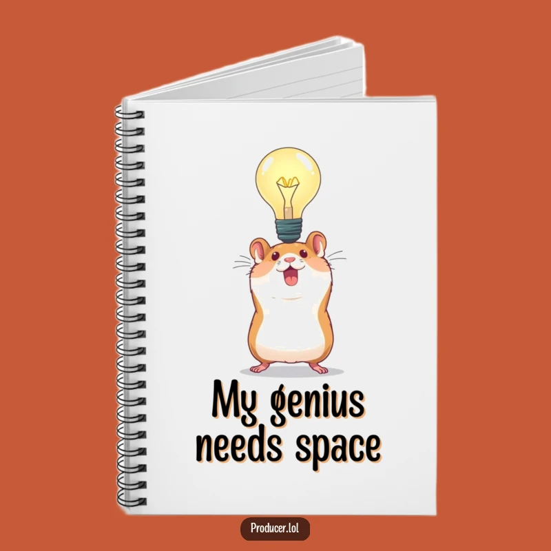 Funny Hamster Idea Notebook: Energetic Hamster Bulb Journal - Hilarious Gift for Thinkers!