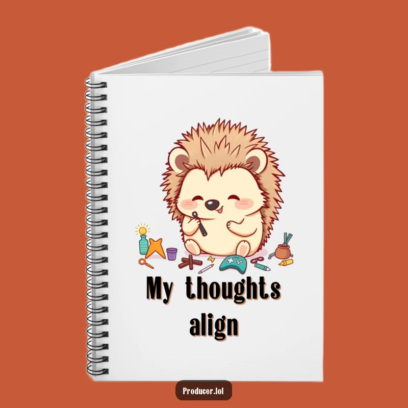 Funny Hedgehog Notebook: Plan Your Meticulous Organization, Creative Gift