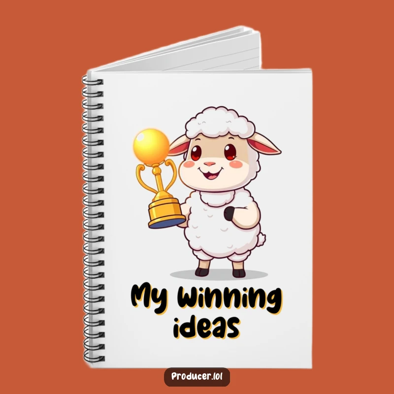 Funny Proud Sheep Award Notebook: Jot Down Winning Ideas with Satisfaction