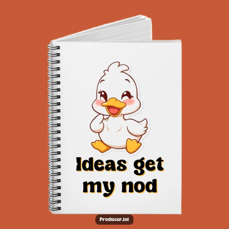 Funny Duck Wink Notebook: Jot Down Ideas with Cheerful Flair