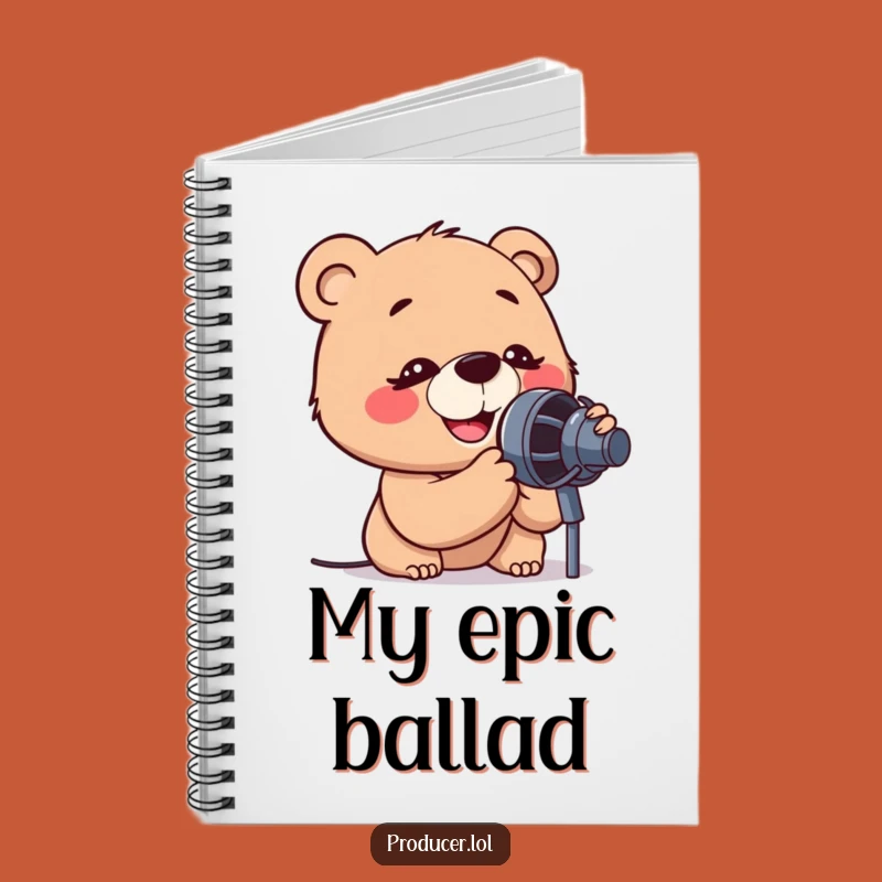 Funny Bear's Song Notebook: Jot Down Ideas with Musical Humor