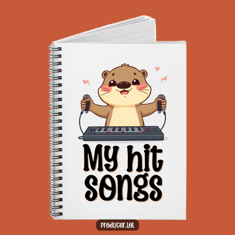 Funny Otter DJ Notebook: Jot Down Musical Ideas with Skillful Charm