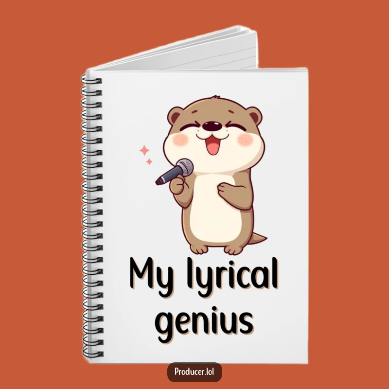 Funny Otter Notebook: Delighted Singer Journal for Song Ideas