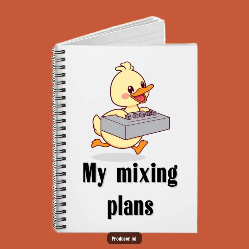 Funny Duck Notebook: Energetic Baker, Jot Down Baking Ideas!