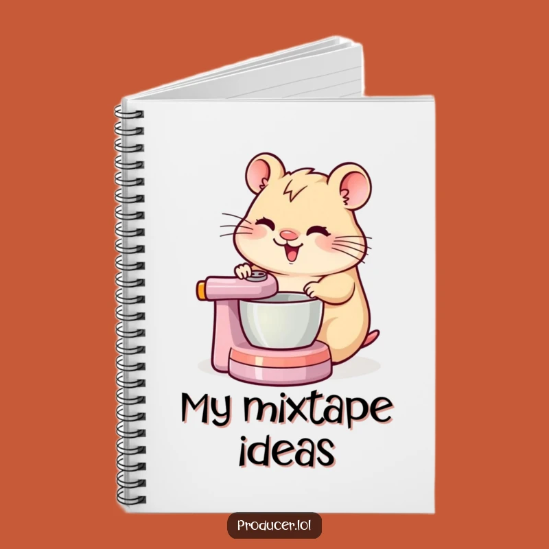 Funny Hamster DJ Notebook: Jot Down Mixing Ideas