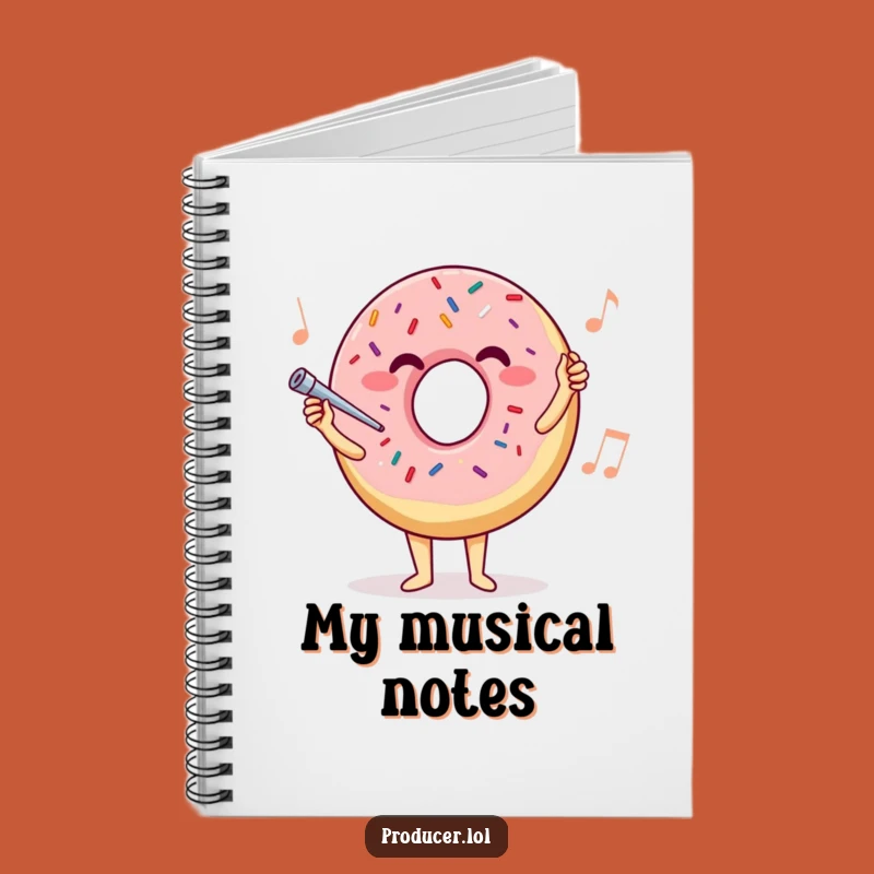 Funny Donut Conductor Notebook: Maestro's Journal for Sweet Melodies