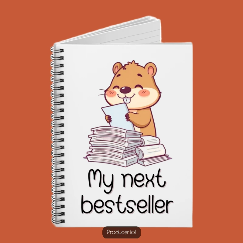 Funny Beaver Script Sorter Notebook: Organize Your Thoughts, Perfect Gift for Writers