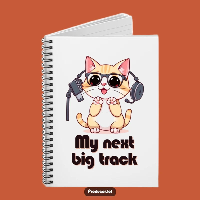 Funny Cat DJ Notebook: Jot Down Hits with This Producer Journal