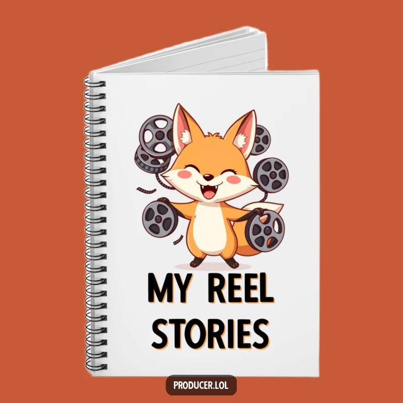 Funny Fox Film Reel Notebook: Script Your Next Big Idea