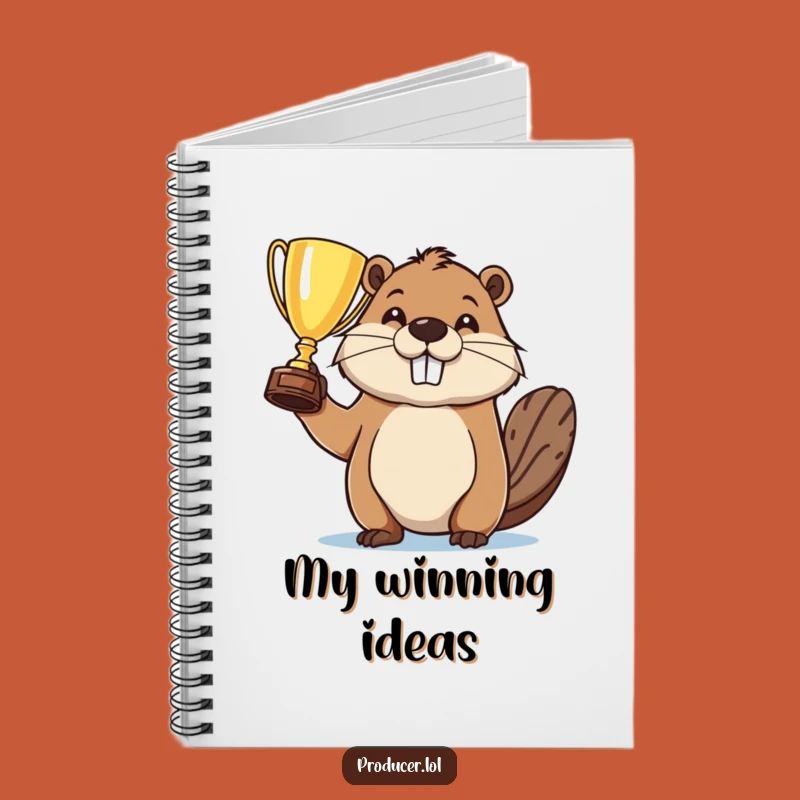 Funny Beaver Victory Notebook: Hilarious Journal for Your Winning Ideas