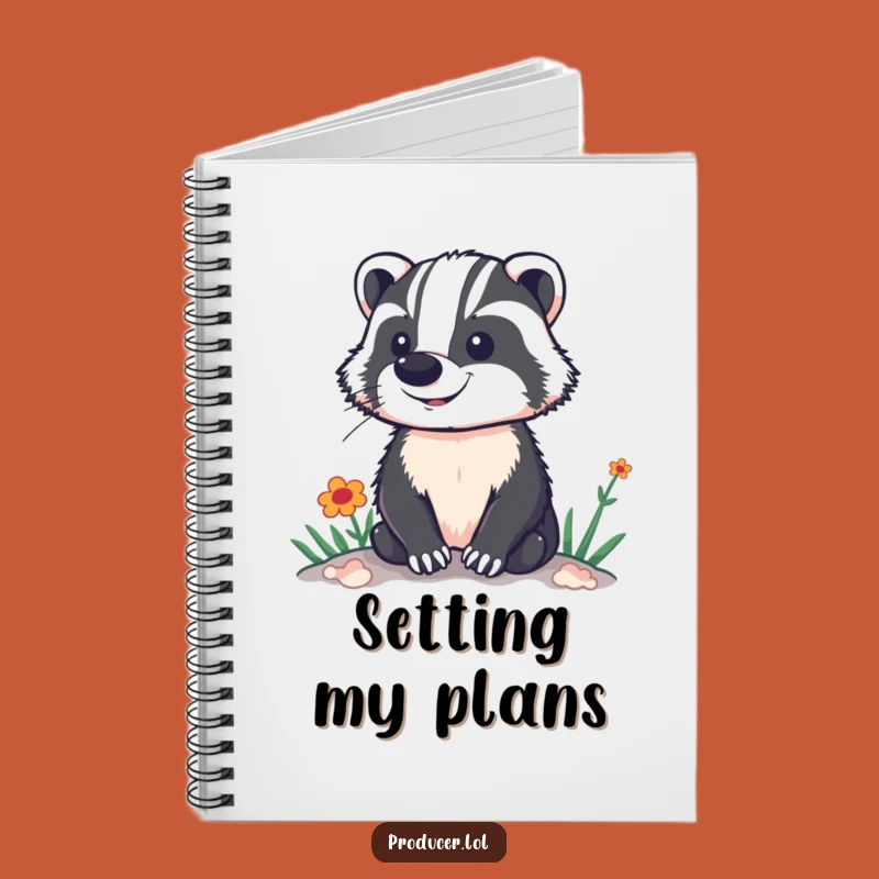 Funny Proud Badger Notebook: Vibrant Set View, Hilarious Journal & Gift