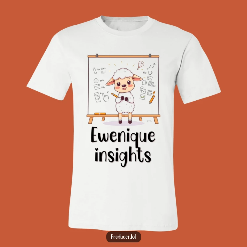 Funny Sheep T-Shirt: Enthusiastic Idea Sketcher, Hilarious Concept Artist, Great Gift